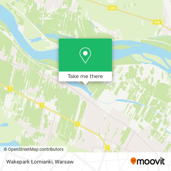 Wakepark Łomianki map