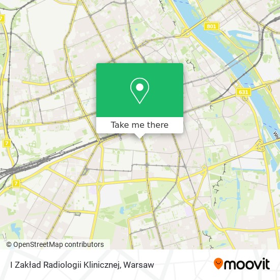 I Zakład Radiologii Klinicznej map