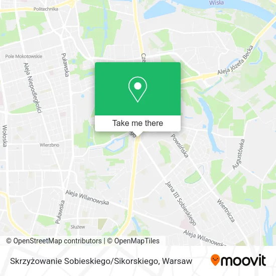 Skrzyżowanie Sobieskiego / Sikorskiego map