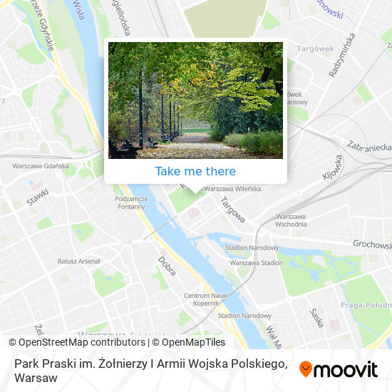 Park Praski im. Żołnierzy I Armii Wojska Polskiego map