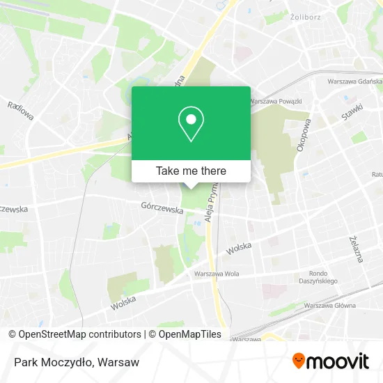 Park Moczydło map