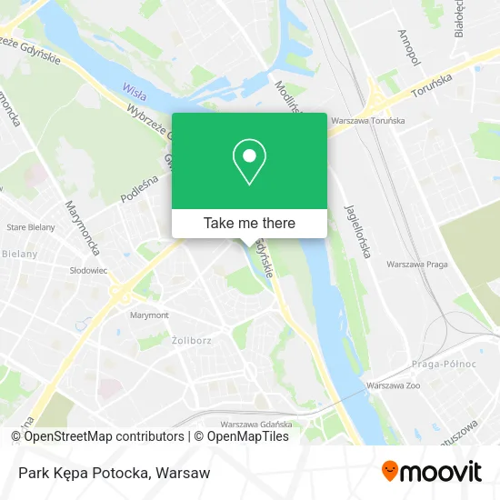 Park Kępa Potocka map