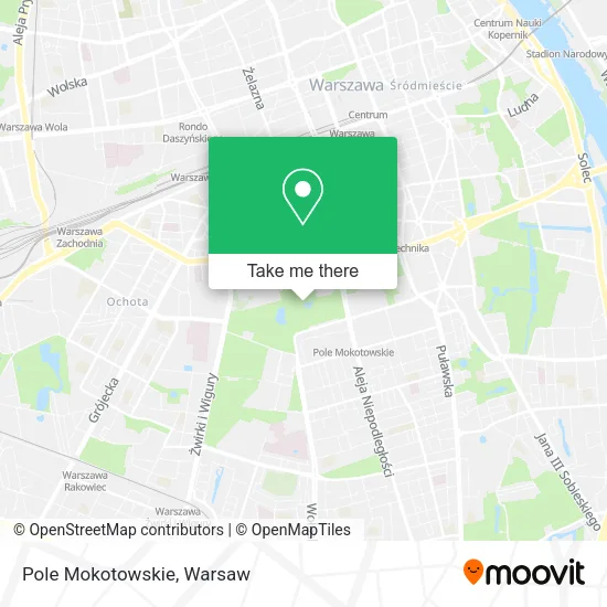 Pole Mokotowskie map