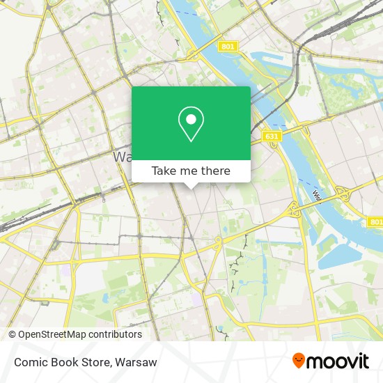 Comic Book Store map