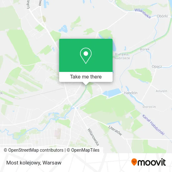 Карта Most kolejowy