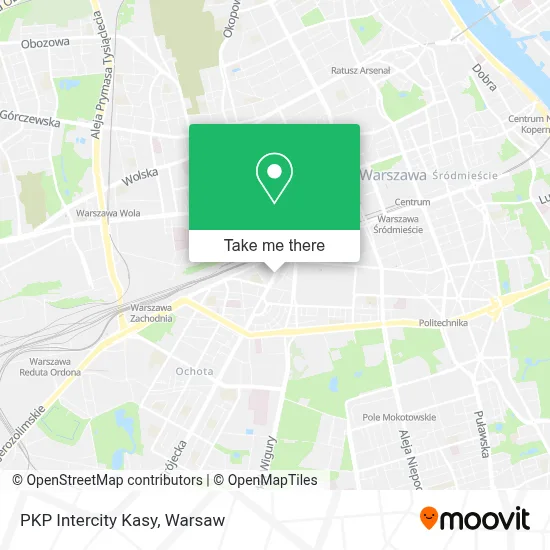 PKP Intercity Kasy map