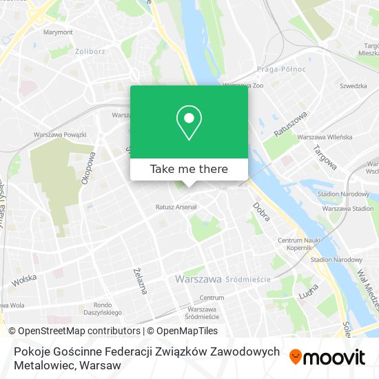 Pokoje Gościnne Federacji Związków Zawodowych Metalowiec map