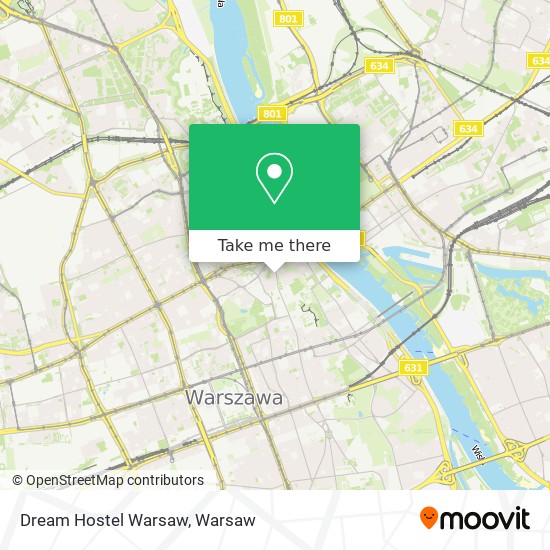 Dream Hostel Warsaw map