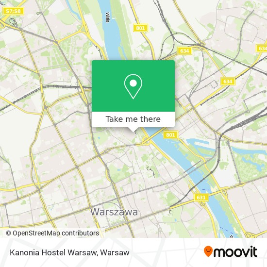 Карта Kanonia Hostel Warsaw