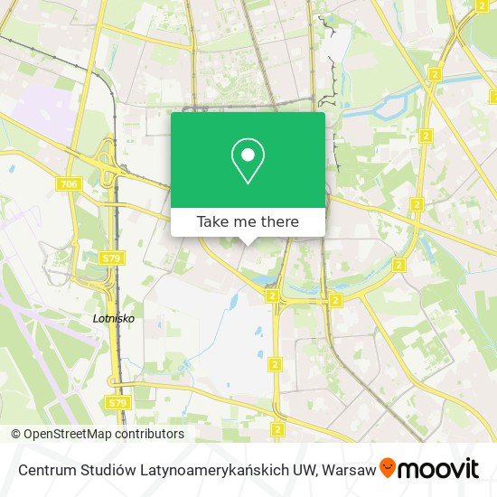 Карта Centrum Studiów Latynoamerykańskich UW