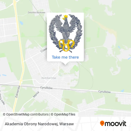 Akademia Obrony Narodowej map