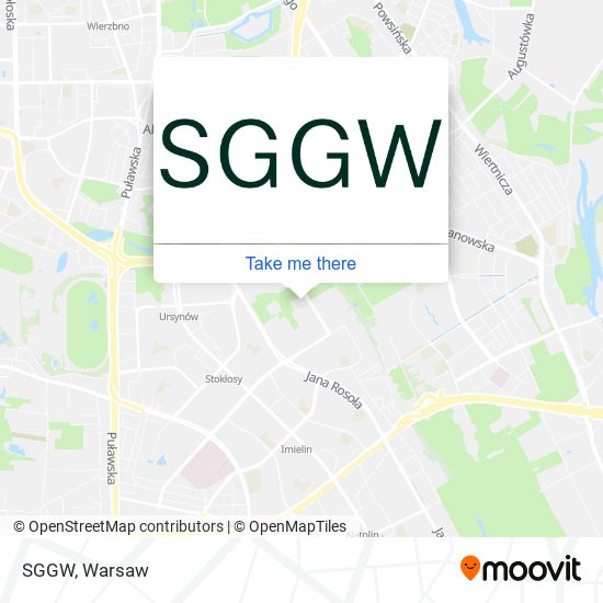 SGGW map