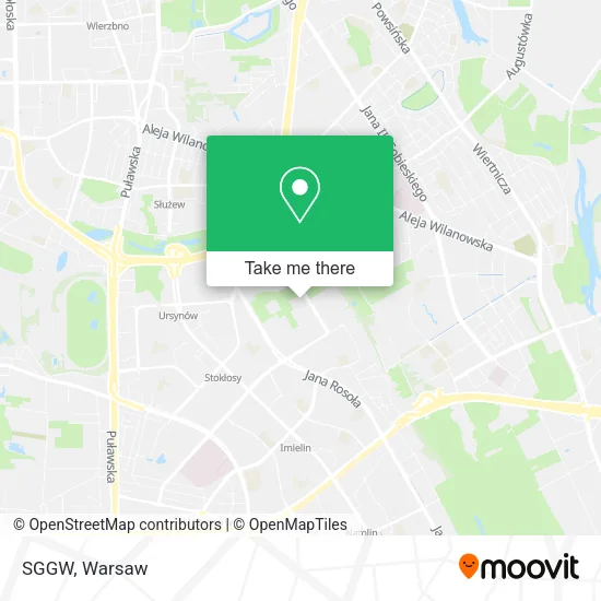 SGGW map