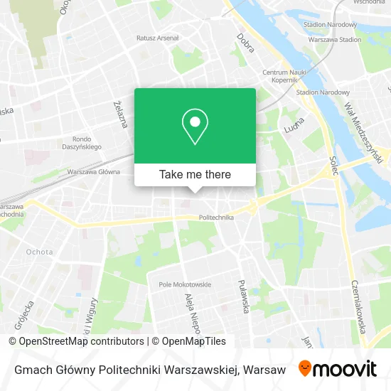 Gmach Główny Politechniki Warszawskiej map