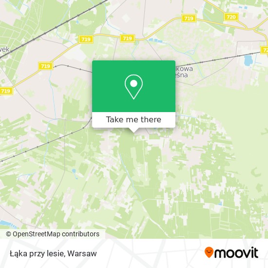 Łąka przy lesie map