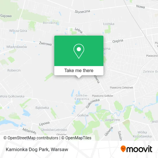 Kamionka Dog Park map