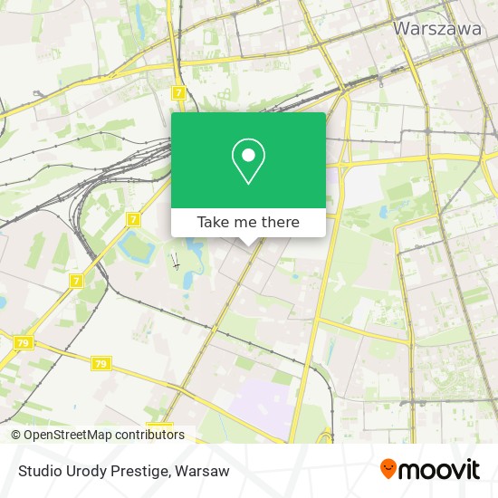 Studio Urody Prestige map