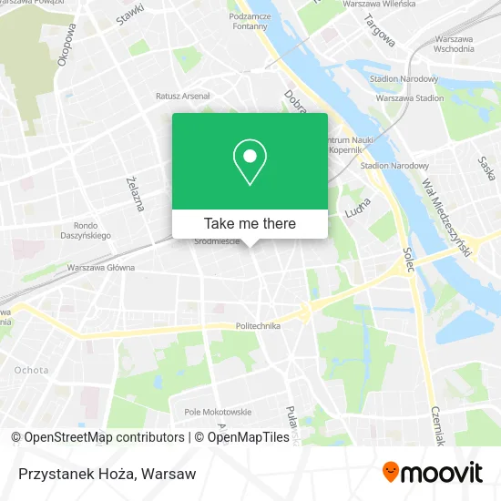Przystanek Hoża map