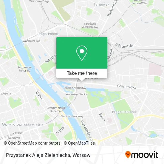 Przystanek Aleja Zieleniecka map