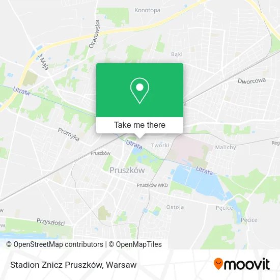 Карта Stadion Znicz Pruszków