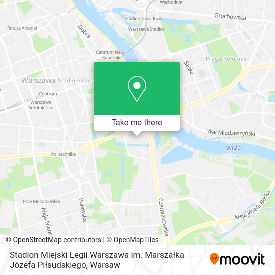 Stadion Miejski Legii Warszawa im. Marszałka Józefa Piłsudskiego map