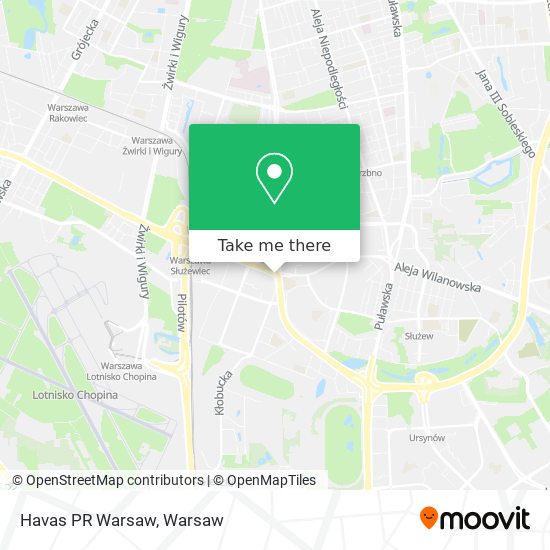 Havas PR Warsaw map