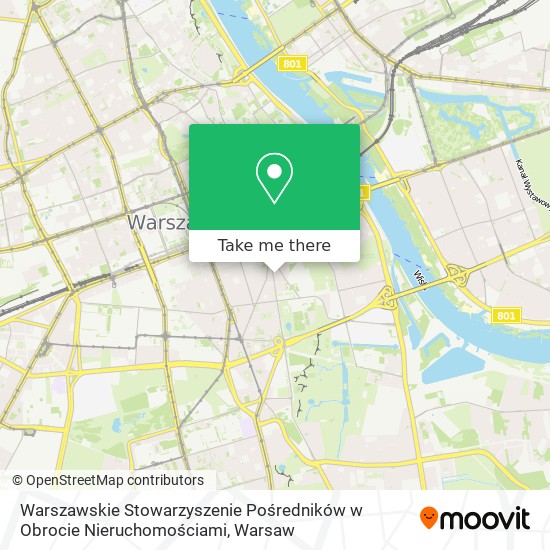 Warszawskie Stowarzyszenie Pośredników w Obrocie Nieruchomościami map