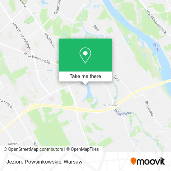Jezioro Powsinkowskie map