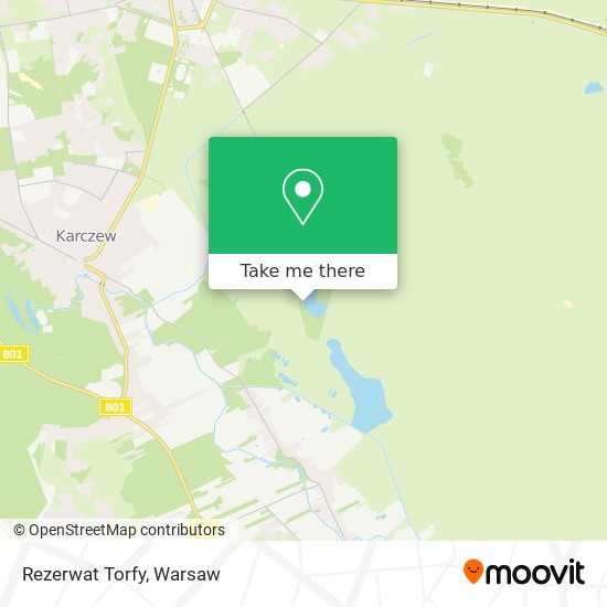 Rezerwat Torfy map