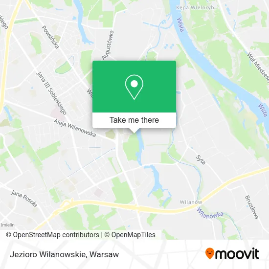 Jezioro Wilanowskie map