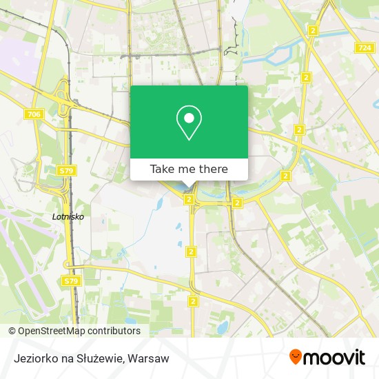 Jeziorko na Służewie map