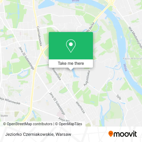 Jeziorko Czerniakowskie map