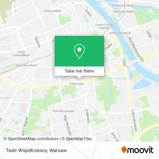 Teatr Współczesny map