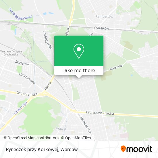 Ryneczek przy Korkowej map