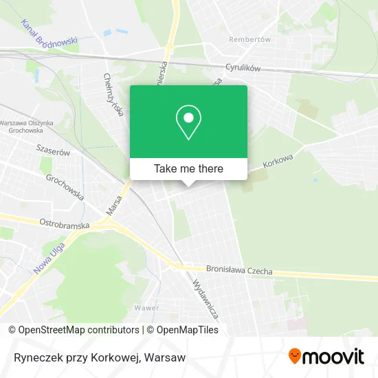 Карта Ryneczek przy Korkowej