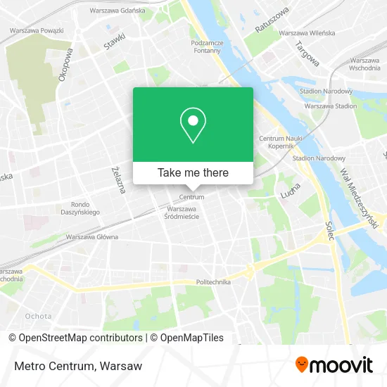 Metro Centrum map