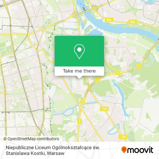 Niepubliczne Liceum Ogólnokształcące św. Stanislawa Kostki map