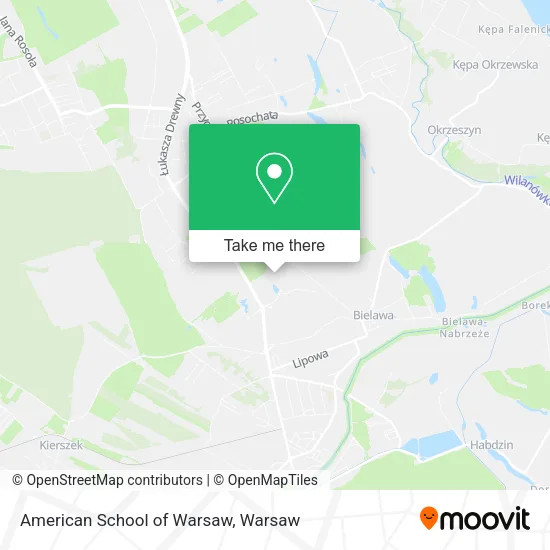 American School of Warsaw map