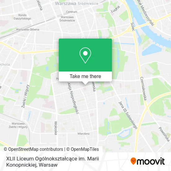 Карта XLII Liceum Ogólnokształcące im. Marii Konopnickiej