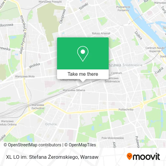 XL LO im. Stefana Żeromskiego map
