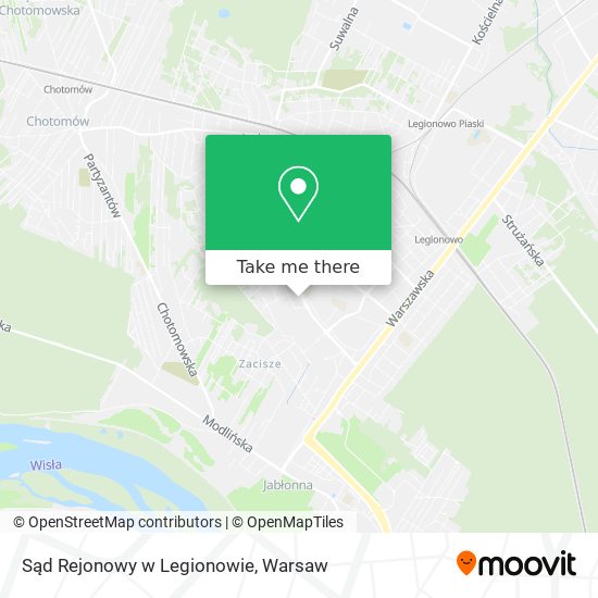 Sąd Rejonowy w Legionowie map