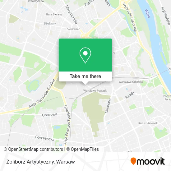 Карта Żoliborz Artystyczny