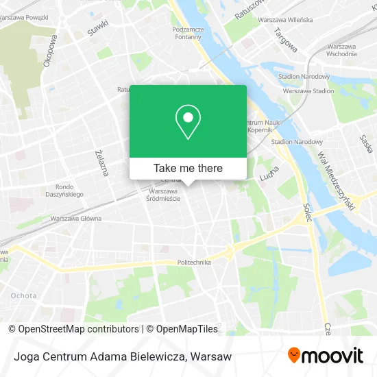 Joga Centrum Adama Bielewicza map