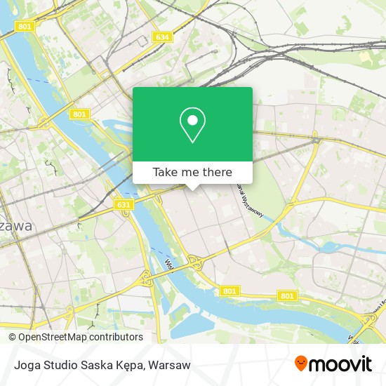 Joga Studio Saska Kępa map