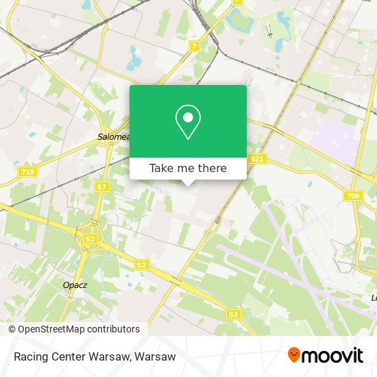 Racing Center Warsaw map