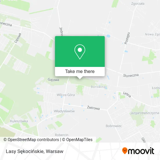 Lasy Sękocińskie map