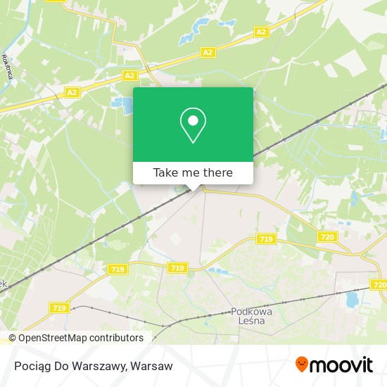 Pociąg Do Warszawy map