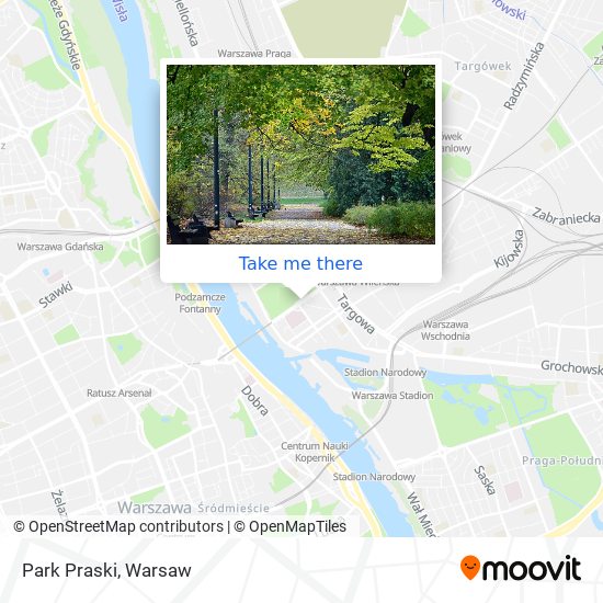 Park Praski map