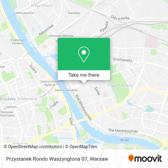 Przystanek Rondo Waszyngtona 07 map