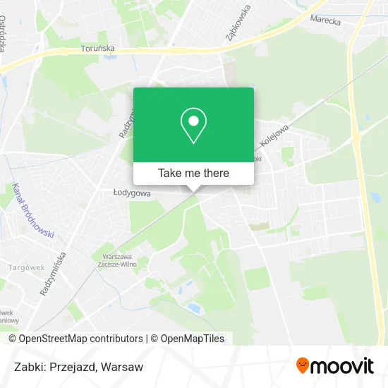 Карта Zabki: Przejazd